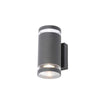 Forum Lens Up Down Wall Light Photocell Anthracite