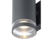 Forum Lens Up Down Wall Light Photocell Anthracite