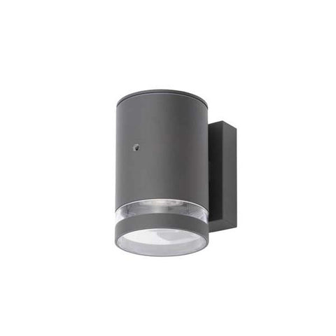 Forum Lens Down Wall Light Photocell Anthracite