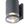 Forum Lens Down Wall Light Photocell Anthracite