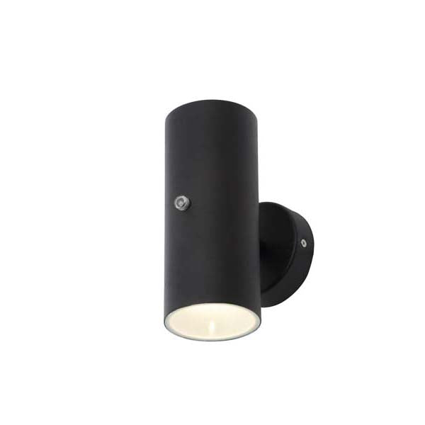 Forum Melo Up Down Wall Light Photocell Black