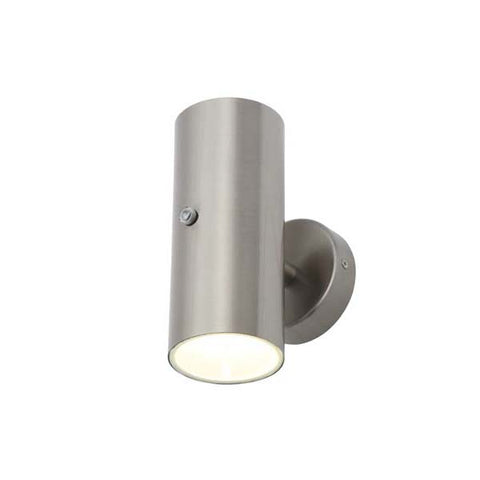 Forum Melo Up Down Wall Light Photocell Stainless Steel