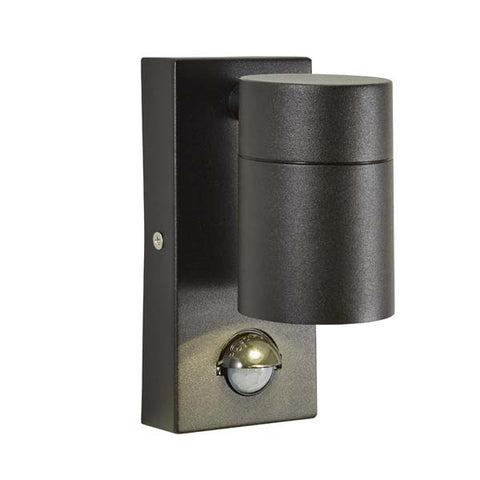 Forum Leto Down PIR Wall Light Black