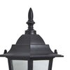 Forum Libourne 6 Panel Traditional Wall Lantern Black PIR